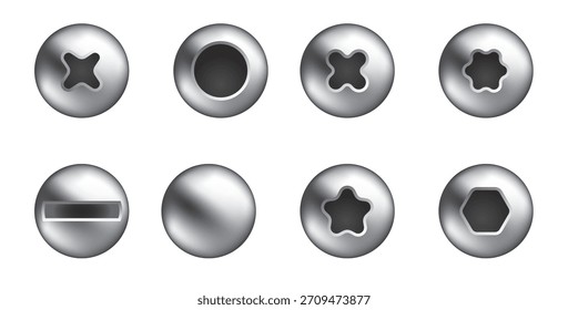 NAIL HEAD REALISTIC VECTOR illustration