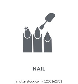 Nail icon. Nail design concept from  collection. Simple element vector illustration on white background.