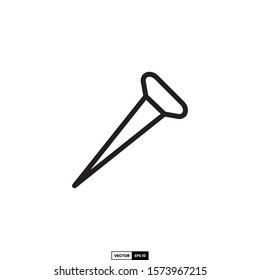 Nail icon, design inspiration vector template for interface and any purpose