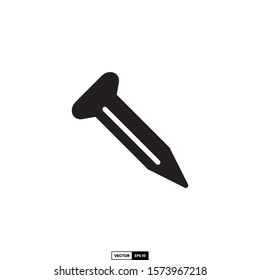 Nail icon, design inspiration vector template for interface and any purpose