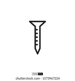 Nail icon, design inspiration vector template for interface and any purpose