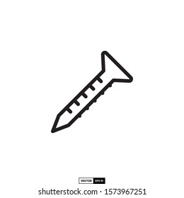 Nail icon, design inspiration vector template for interface and any purpose