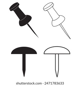 Nail icon design vector illustration template