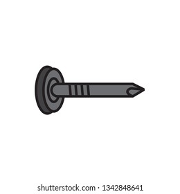 nail icon flat color