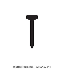 Nail icon. Nail flat sign design. Nail symbol vector pictogram. UX UI icon