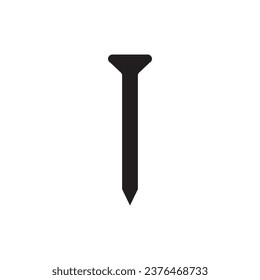 Nail icon. Nail flat sign design. Nail symbol vector pictogram. UX UI icon