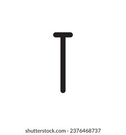 Nail icon. Nail flat sign design. Nail symbol vector pictogram. UX UI icon