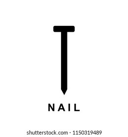 Nail icon illustration isolated vector sign symbol