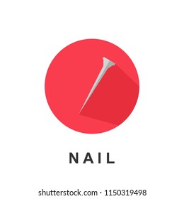 Nail icon illustration isolated vector sign symbol