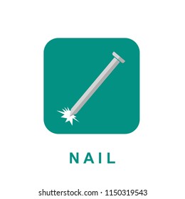 Nail icon illustration isolated vector sign symbol