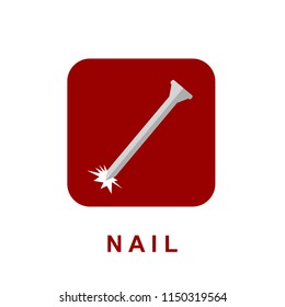 Nail icon illustration isolated vector sign symbol