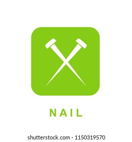 Nail icon illustration isolated vector sign symbol