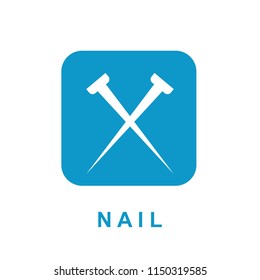 Nail icon illustration isolated vector sign symbol