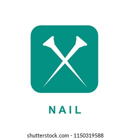 Nail icon illustration isolated vector sign symbol