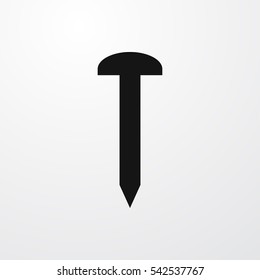 nail icon illustration isolated vector sign symbol