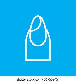 nail icon illustration isolated vector