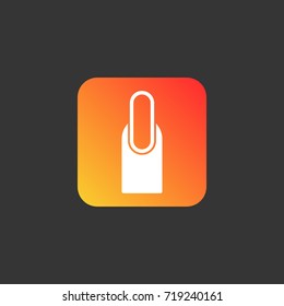 Nail icon illustration isolated vector sign symbol