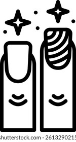 Nail Icon Line Vector Illustration