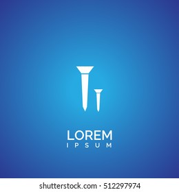 nail icon. nail logo