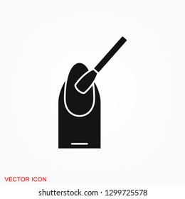 Nail icon logo, illustration, vector sign symbol for design