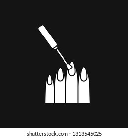 Nail icon logo, illustration, vector sign symbol for design