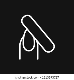 Nail icon logo, illustration, vector sign symbol for design