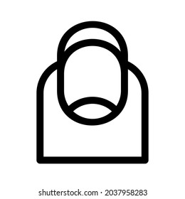nail icon or logo isolated sign symbol vector illustration - high quality black style vector icons
