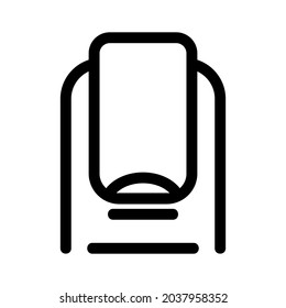 nail icon or logo isolated sign symbol vector illustration - high quality black style vector icons
