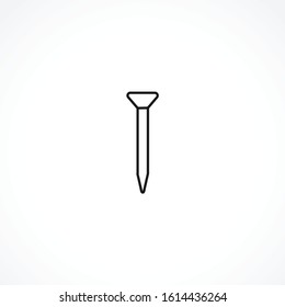 nail icon on white background
