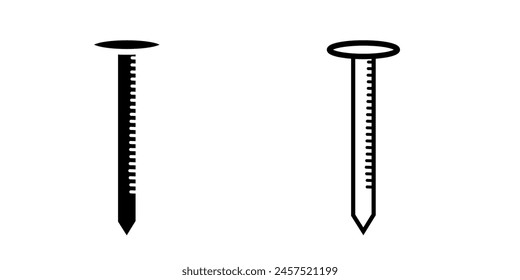 Icono de uña sobre fondo blanco