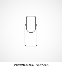 Nail Icon On White Background