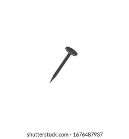 Сonstruction nail icon on white isolated background. 