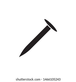 Nail icon. Simple glyph, flat vector of construction tools icons for ui and ux, website or mobile application