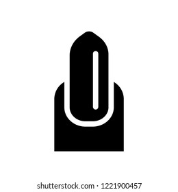 Nail icon. Trendy Nail logo concept on white background from Hygiene collection. Suitable for use on web apps, mobile apps and print media.