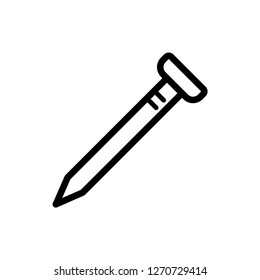 Nail icon vector
