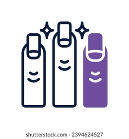nail icon. vector dual tone icon for your website, mobile, presentation, and logo design.