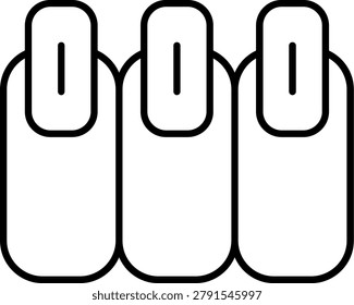 Nail Icon Vector Element line icon design vector icons