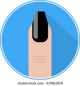 nail icon vector flat sign app ui art logo web jpg eps
