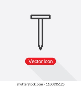 Nail Icon Vector Illustration Eps10