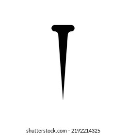 Nagelsymbol. Vektorgrafik einzeln auf weißem Hintergrund