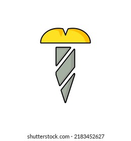 nail icon vector illustration logo template for many purpose. Isolated on white background. full color