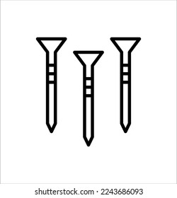 plantilla de logotipo de ilustración del vector de icono de uñas para muchos fines. Aislado sobre fondo blanco.