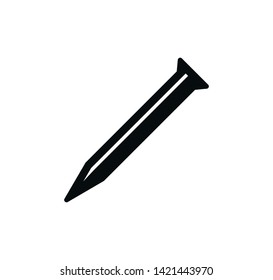 Nail icon vector style illustration
