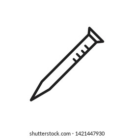 Nail icon vector style illustration