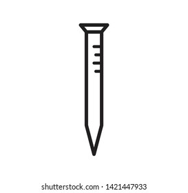 Nail icon vector style illustration