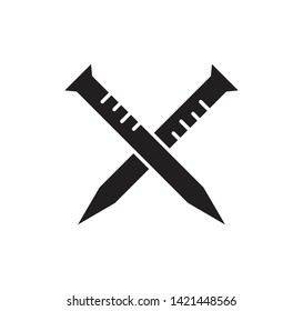 Nail icon vector style illustration