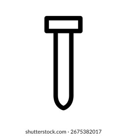Vektorsymbol-Design-Illustration für Nagel