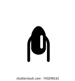 Nail icon, Nail icon vector, in trendy flat style isolated on white background. Nail icon image, Nail icon illustration
