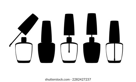 Silueta de nail Lacquer, vector de alta calidad