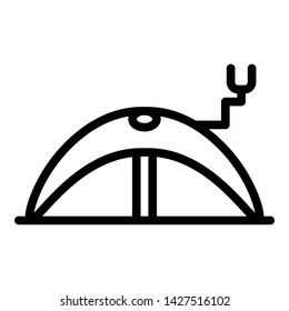 Nail lamp icon. Outline nail lamp vector icon for web design isolated on white background